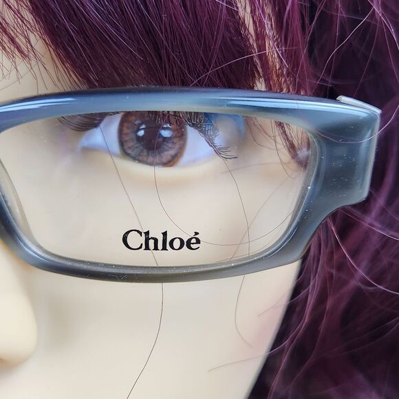 ?NWOT Chloe Gray Horn Eyeglasses, Cloth, & Hardshell Case main image 4